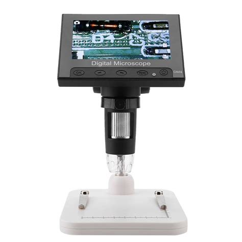 TF Card Slot Electronic Microscope, DM4 2MP 500/1000X Digital Magnifier ...