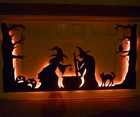 Halloween Garage Door Silhouette | Halloween garage door, Halloween silhouettes, Scary halloween ...