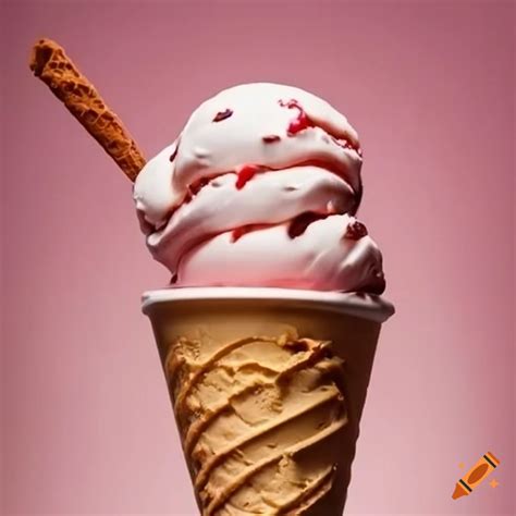 Children enjoying ice cream gelato in cups on Craiyon
