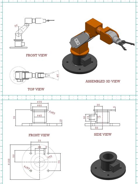 Image result for Robotic Arm Design Drawing