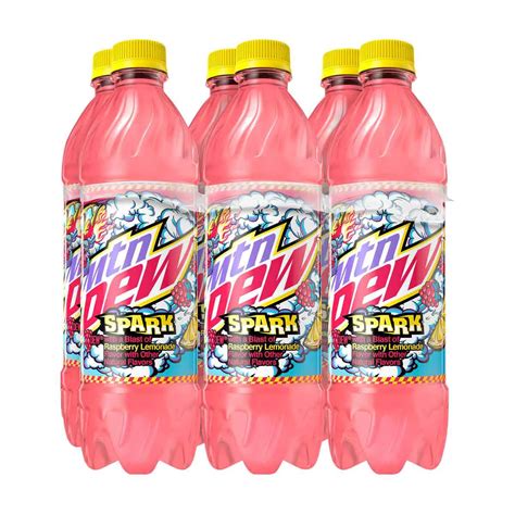Buy Mountain Dew Spark Raspberry Lemonade Flavored Soda, 16.9 fl oz ...