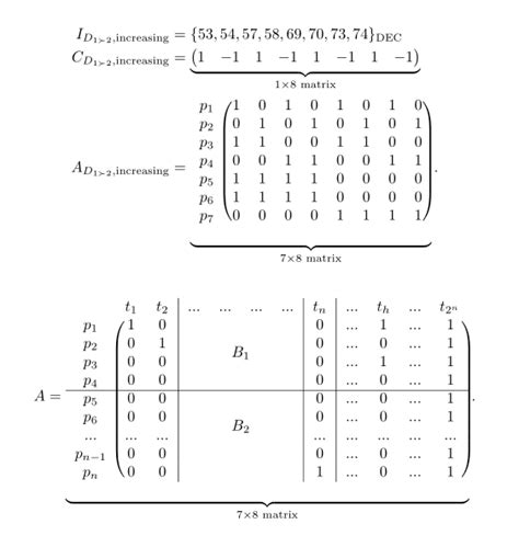 matrices - How can I get the explanation borders with pmatrix? - TeX ...