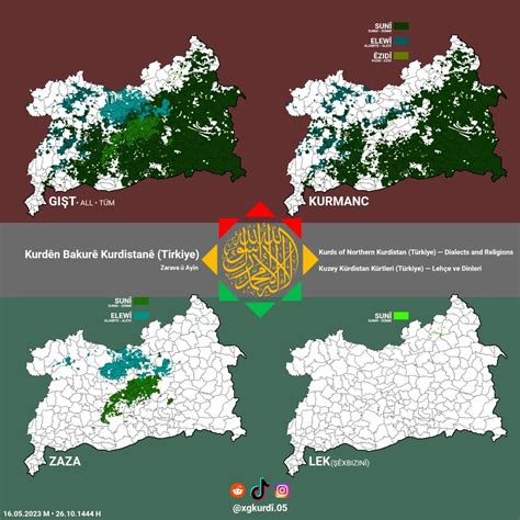 Kurds of Northern Kurdistan (Türkiye) - Dialects and Religions : r/kurdistan