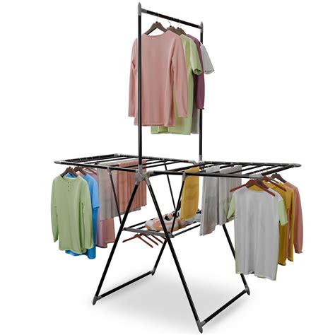 Lifelong Clothes Stand for Drying - Foldable Hanging Stand with Height ...