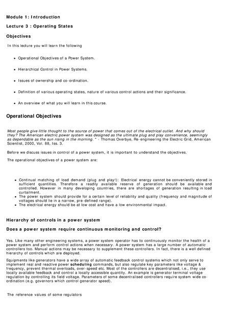 Lec-3 - Introduction: Operating States - M odu le 1 : I n t r odu ct ...