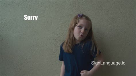 Image result for Sorry Sign Language