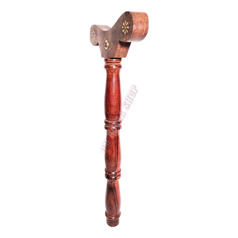 Wooden T- Shape Yoga Danda For Mala jaap Hand Stand