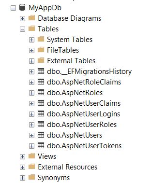 Image result for +Web API Identity Core Mange Database with Migration