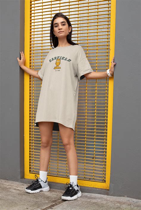 Garfield Varsity Oversized Tshirt Dress