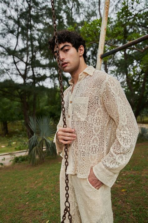 Beige Candy Crochet Unisex Co-ord Set – Khajoor