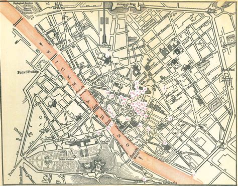 Orsanmichele Florence Map With Landmarks Orsanmichele, Florence