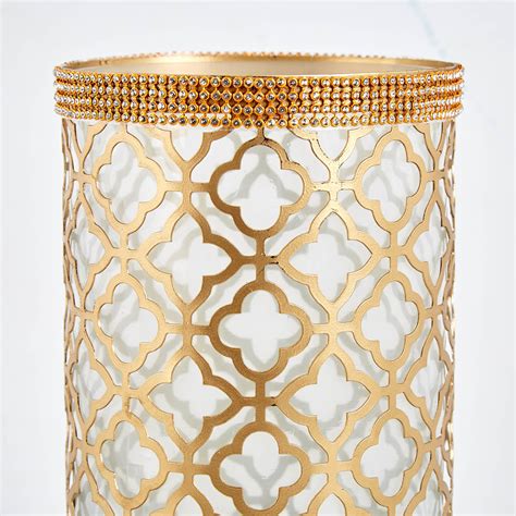 Buy Rylee Arlett Glass Hurricane Candle Holder from Home Centre at just ...