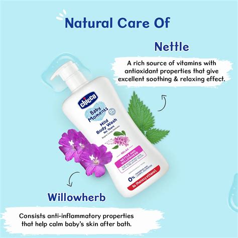 Combo Baby Moments Mild Body Wash Relax 500 ml & Body Lotion 500 ml ...