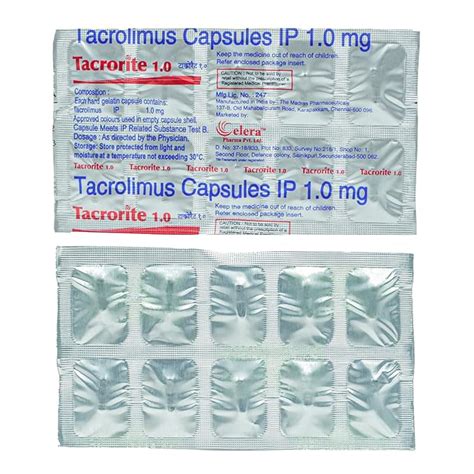 Tacrorite 1MG - Strip of 10 Tablets : Amazon.in: Health & Personal Care