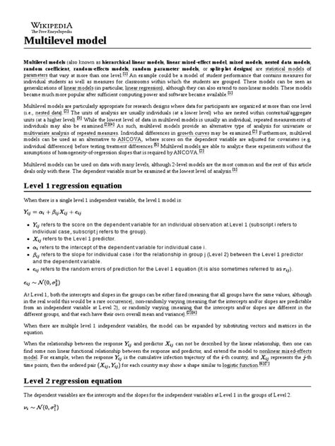 Image result for Multilevel Modeling