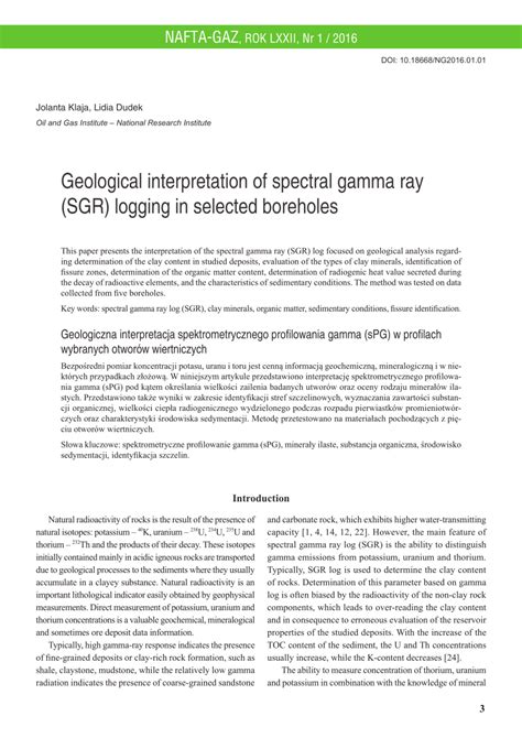 Image result for Gamma Ray Logging