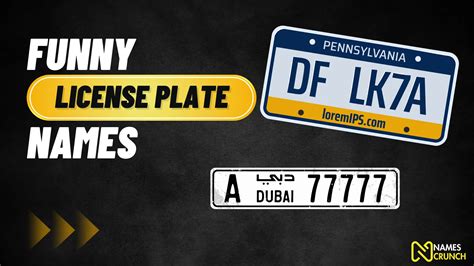 Funny License Plate Names That Will Make You Grin - Names Crunch