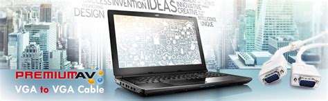 PremiumAV 10-Meter VGA to VGA Cable White – High-Resolution Video ...