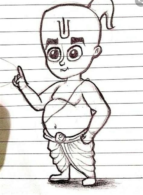 tenali ramakrishna pencil drawing - Brainly.in