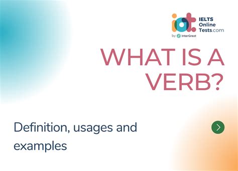 What is a verb in English? | IELTS Online Tests