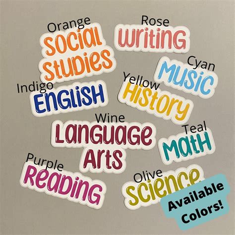 Image result for Subject Sticker Design