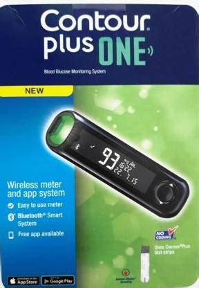 BAYER Contour Plus One Glucometer (Black) Usage, Benefits, Reviews ...
