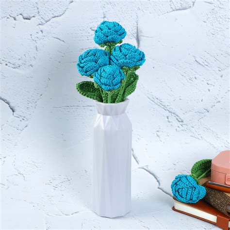 Radiant Roses - Handcrafted Crochet Flowers - Teal – Magic Needles