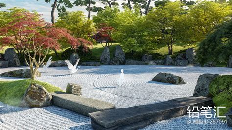 著名日式枯山水庭院设计实景案例图片欣赏，日式禅宗庭院代表 - 成都青望园林景观设计公司
