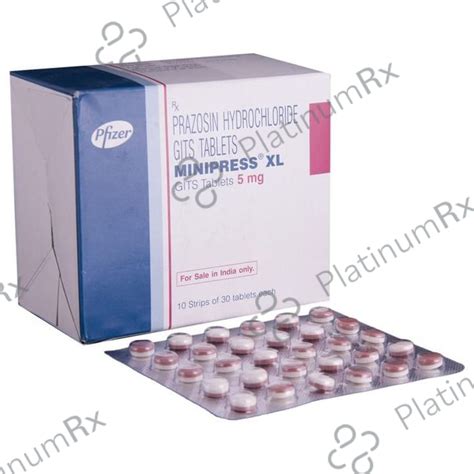 Minipress XL 5mg Tablet 30s – Save 63% on Substitute Medicine