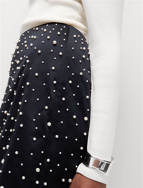 Buy Embellished Mini A-Line Skirt at Marks & Spencer
