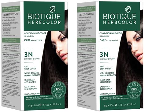 Biotique Herbcolor Conditioning Hair Colour l Ammonia Free Hair Color l ...