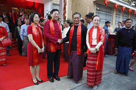 中国驻缅甸使馆隆重举行2017年“开门过大年”迎春招待会 - 缅华网