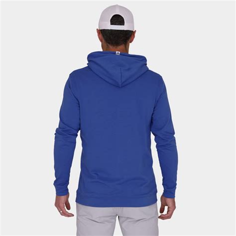 Performance Mens Golf Hoodie: Blue | Avalon Modern Golf Apparel