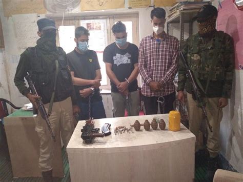 3 held with arms, ammunition in J-K's Kulgam