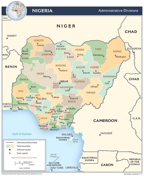 Administrative Map Of Nigeria _ Map of Nigeria and GIS data — download OSM vector layers – VLXWC