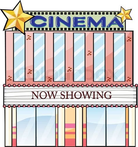 A cinema theater building | Stock vector | Colourbox