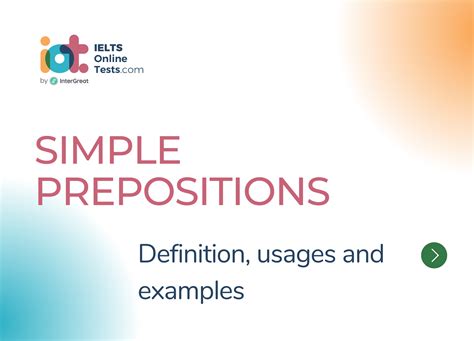 Simple Prepositions | IELTS Online Tests