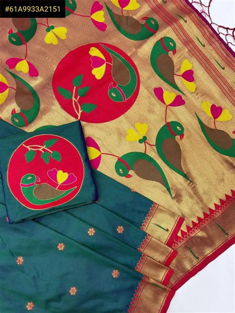 Stunning Soft Silk Saree - Gold Meena Zari & Parrot Pallu – TREND BUY