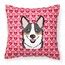 Caroline's Treasures Graphic Print Multicolor Square Dogs Throw Pillow ...