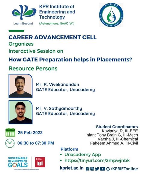 How GATE Preparation helps in Placements, KPR Institute Engineering and ...