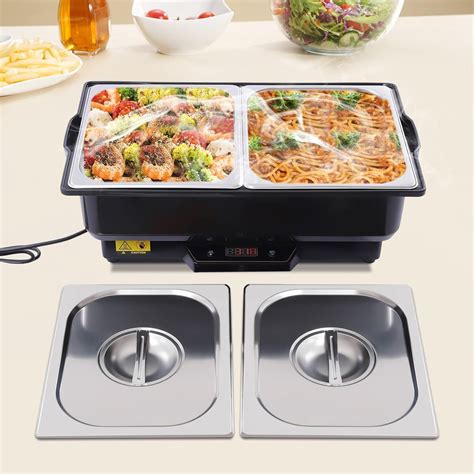 Buy Electric Chafing Dish Buffet Set,110V 500W Stainless Steel Catering ...