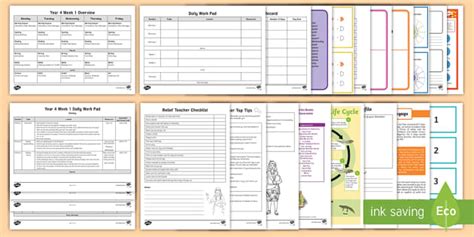 Year 4 Week 1 Relief Teacher Resource Pack