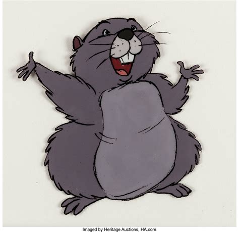 Winnie the Pooh Beaver Production Cel (Walt Disney, c. | Lot #11169 ...