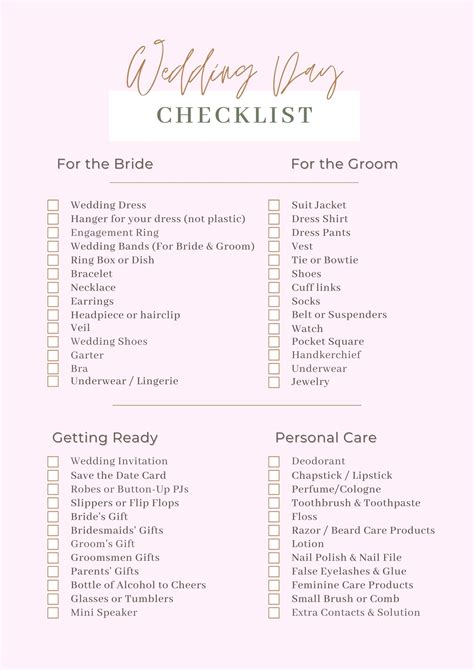 Image result for Full Wedding Checklist