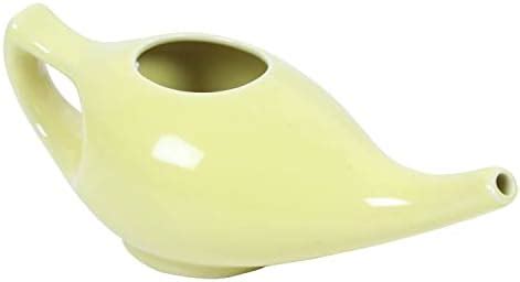 Leak Proof Durable Porcelain Ceramic Neti Pot 220 ML for Natural Nasal ...