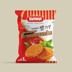 BAWA Fresh Panko Bread Crumbs Powder (1Kg) Pure and Delicious, Absorbs ...