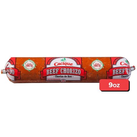 Cacique Gluten Free Beef Chorizo, 9 oz (Refrigerated) - Walmart.com
