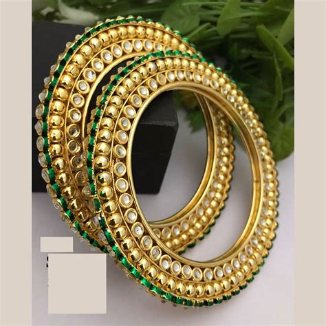 FS Collection Traditional Kundan Kada Bangles Set For All Wedding ...