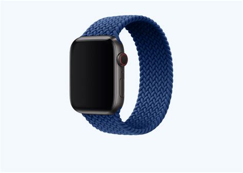 Denim Blue Braided Single Loop Apple Watch Band | Fine Woven | Friday