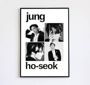 Craft Maniacs BTS JEON JUNG-HO SEOK VERSION A4 FRAMED MATT LAMINATED ...